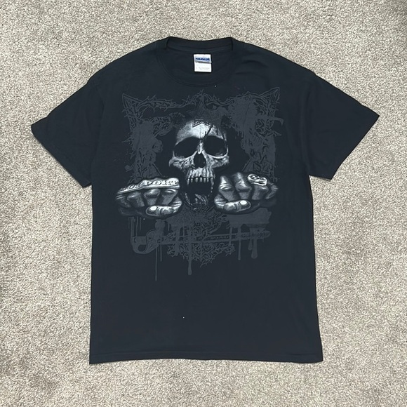 Tapout Other - Vintage Support 81 Biker Skull Tee